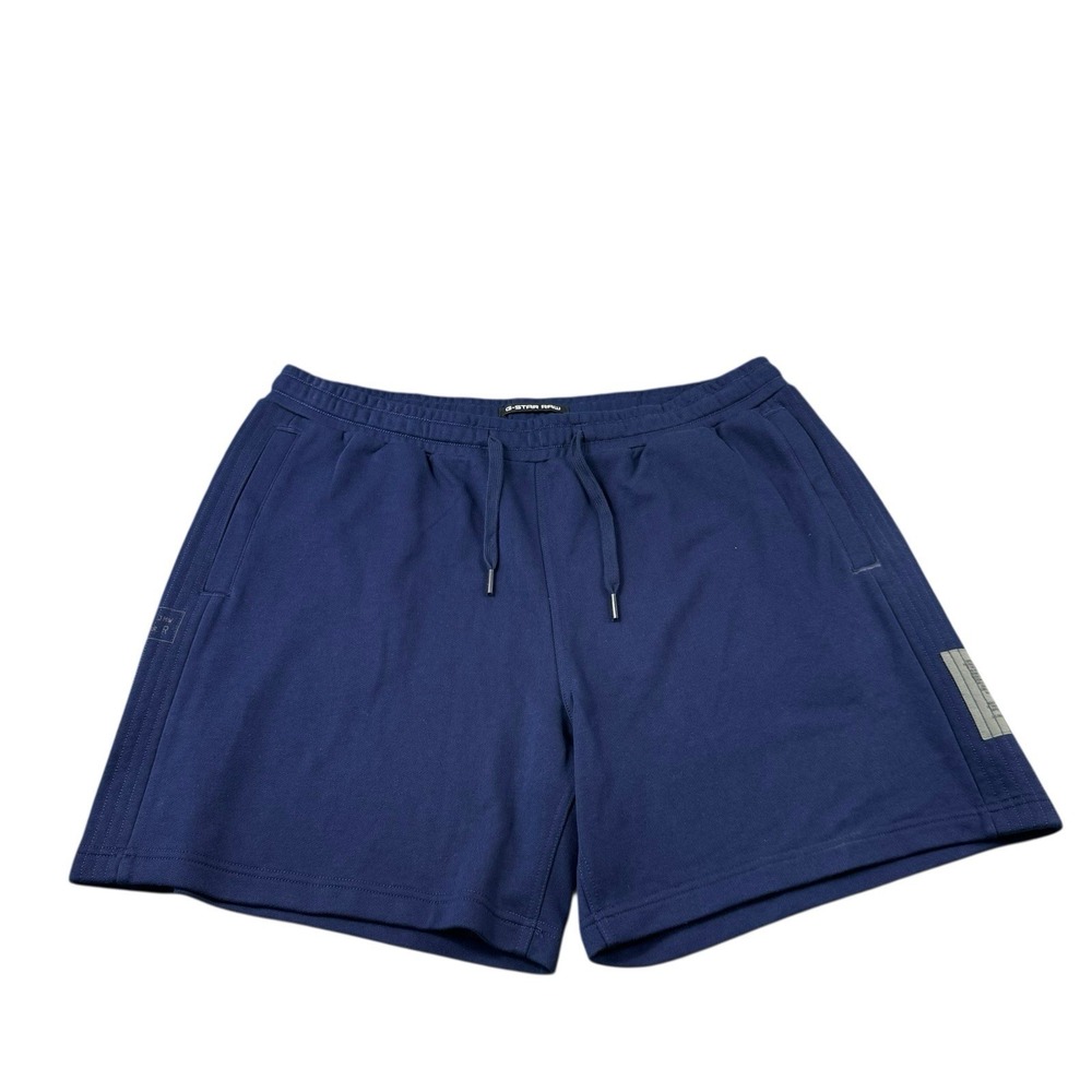 G-Star Raw Blue Terrycloth Stitch Panel SW Shorts Mens XXL D19870-A613-C423